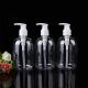 empty shampoo shower gel bottle plastic clear PET bottle 500Ml foaming wash soap hand sanitizer pump bottle with pump