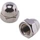White Galvanized M4 Acorn Nut , Hex Cap Nut ISO9001 Certificated For Office Appliance