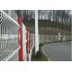 Triangular Bends Garden Mesh Fencing Safety For Sport Field , 3-6.0mm Wire Gauge