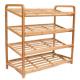 4 Tier Bamboo Home Furniture Wooden Shoe Racks And Organizers Free Standing