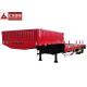 2 Axle Low Bed Heavy Duty Trailer Mechanical Ramp Strong Carrying Capacity