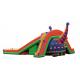 Colorful Giant Dinosaur Commercial Inflatable Water Slides 3 Years Warranty