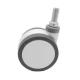 Swivel TPR Medical Caster Wheel For Beauty Equipment Trolley Cart 3 Inch
