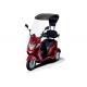 Red Electric Mobility Scooter 60V 20Ah Lead - Acid Battery 40km Travel Range For Adult