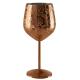 Etched 304 Stainless Steel Wine Goblets New Design Copper Plated Red Wine Glass