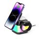 Wireless Charging Night Light For Smart Watch Earphone Cellphone - X549 Magnetic Charger