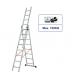 High Strength Collapsible Extension Ladder 3x8 Corrosion Resistant Long Life Span