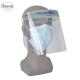 Disposable Splash Prevention 32cm Anti Fog Face Shields