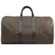 Macassar Coated Canvas LV Keepall BandoulièRe 55 Louis Vuitton M56714