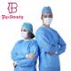 Pp Disposable Surgical Gown Blue Disposable Coveralls Breathable Fluid Resistant