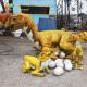 Amusement Park Life Size Robotic Dinosaur Animatronic Oviraptor 110/220vac