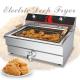 TEF-201 20l Stainless Steel Electric Countertop Deep Fryer Single Tank for Restaurant
