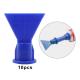 10 Pieces Wave Shape Nozzle Spray Tip Fitting Durable Glue Spare Part Tool for Caulking Sealant Dispenser