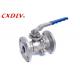 Flanged Ball Valve DIN RF/FF/FM DN50 With 2 Pieces Body Handle Valve