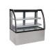 Commercial Cafe Cake Display Fridge With Curved Anti-Fog Glass