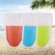 Zipper Reusable Clear Drinking Beverage Bag / Transparent Plastic Bag For Cocktail