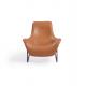 Ergonomic Design Leisure Armchair OEM Leather Lounge Armchair