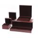 Earring Bracelet  Mens Leather Jewelry Box Glossy Varnishing Surface For Presentation Gift
