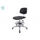 PU Leather Adjustable Rotary Clean Room Chair Anti Static