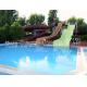 Outdoor swimming pool fiberglass slide for sale