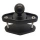 0.55kgs 147mm Adjustable Aluminum Ball Mount Diamond Base 1.5inch For Motorcycle