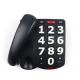 Single Line Big Button Telephone Seniors Corded 15.6 KG Wall Mounted Telephone