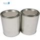 2  Pint Empty Metal Paint Cans With Lids , Quart Size Tin Paint Buckets