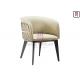 Tufted Leather Wood Restaurant Chairs Padded Upholstery H77cm