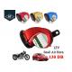 Waterproof 12V 130dB Other Motorcycle Parts Snail Air Horn Siren Loud For Car / Truck