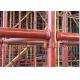 Construction Perforated Sheet Roll Forming Machine Scaffolding plank standing tube welding device