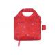 Red Portable Lightweight Folding Tote Bag Multipurpose 190 T Polyester