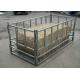 4 Piece Galvanized Steel Large Square Hay Bale Feeder 32mm 40mm