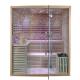 OEM Traditional Hemlock Residential Steam Room Sauna Unit For Home 4 Person