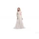 White Lace V Neck Embroidery Wedding Bridesmaid Dresses For Wedding Party
