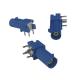 FAKRA PCB Connector C Code Rignt Angle type Blue Color For Car Radio Antenna