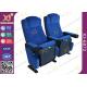 Lounge Back Folding Movie Theater Chairs With Spring / Theatre Room Chairs