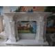 Freestanding Arched Stone Fireplaces Carving Flowers