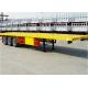 Q235 Flatbed Container Truck BPW 20 Ton Flatbed Trailer  Suspension