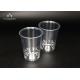 Customized Individual Disposable Cold Cups , Clear Plastic Drinking Cups