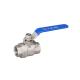 Normal Temperature 2PC Ball Valve with Manual Stainless Steel Female Thread Connection