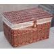 willow storage basket with cover and mat laundry basket larget style