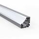Anodized Recessed Corner LED Profile Silver White Black Aluminium Material