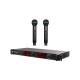 600 Frequencies Dual Channel Wireless Microphone System 120MHz Transmitter Sync