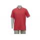 Nice Red Mens Polo T Shirts Placket With Adhesive Tape Customized  Size