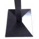 Black Square Bistro Table Base Wrinkle Powder Coating Optional Height 28'' And