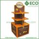 Point Of Purchase Folding Corrugated Cardboard Pallet Display For Chocolate