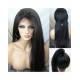 Straight Natural Black 100% Premium Virgin Human Hair Lace Front Wig 180%  Density With Bundles