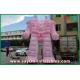 Pink Oxford Cloth / PVC Inflatable Robot For Outside Advertising Products