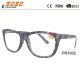 Lady fashionable reading glasses, made of plastic,pattern in the frame with plastic hinge