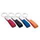 Zinc Alloy Mini Key Holder PU Leather Strap Key Chains Custom Keyring